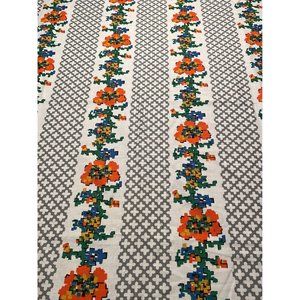 Vintage Retro Flower Fabric Clarion Textile Corp.